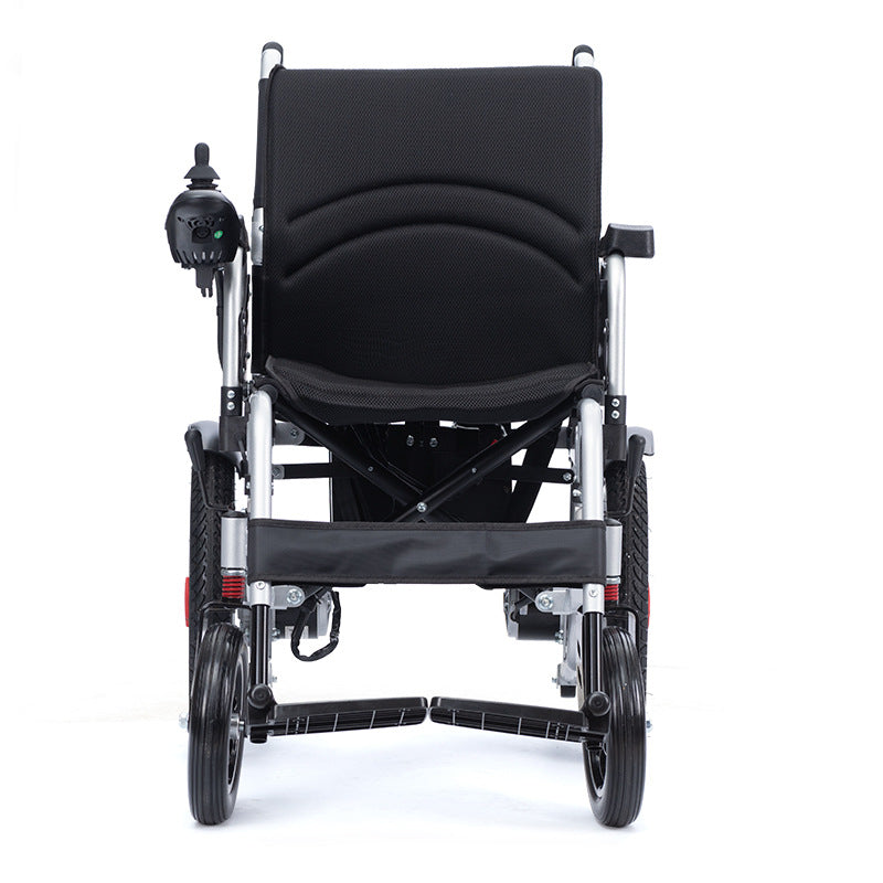 foldable electric wheelchair with iron frame