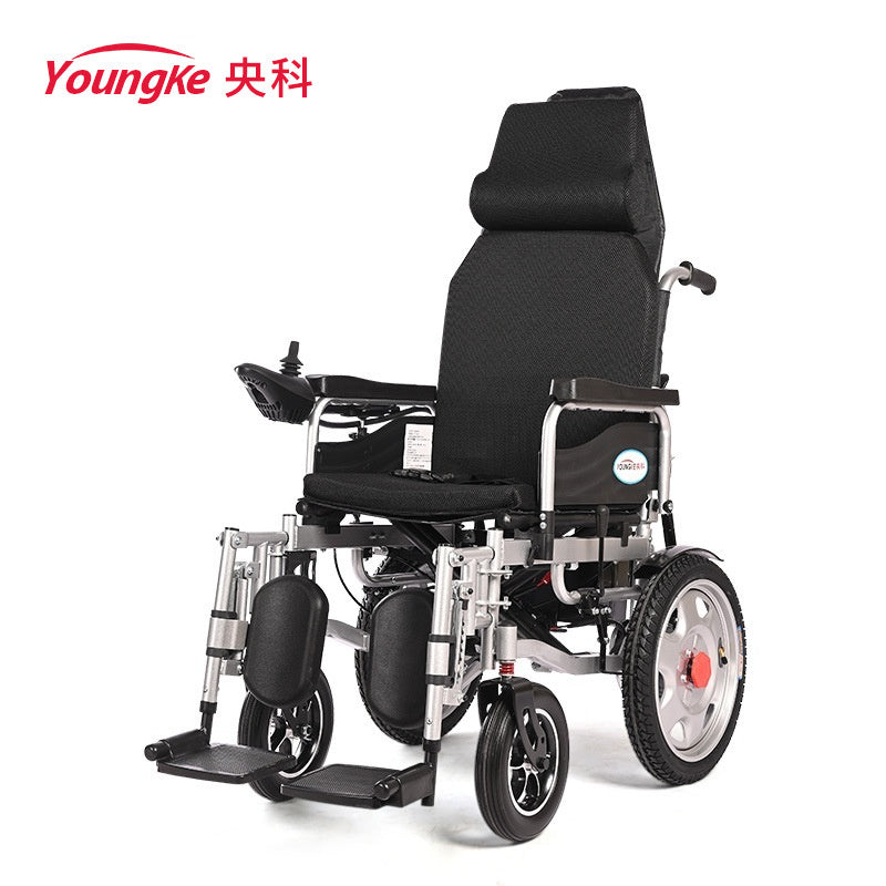 Adjustable Electric Wheelchair Foldable Lightweight Elderly Disabled Intelligent Automatic Lying Four-Wheel Scooter