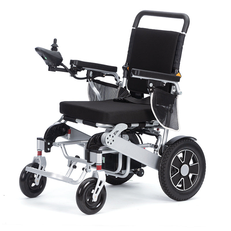 Aluminum Alloy Frame Front and Rear Foldable Electric Wheelchair