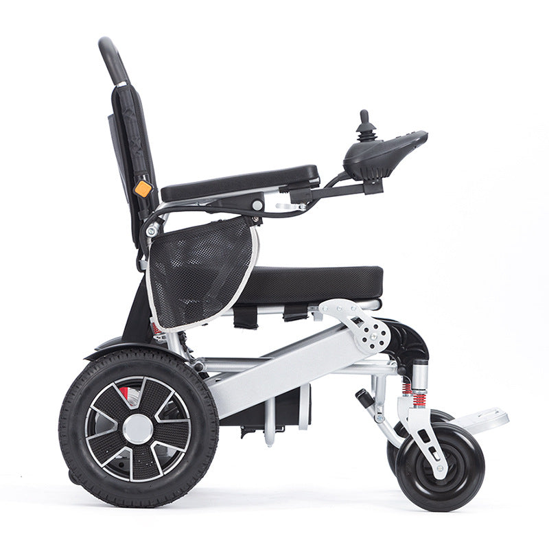 Aluminum Alloy Frame Front and Rear Foldable Electric Wheelchair