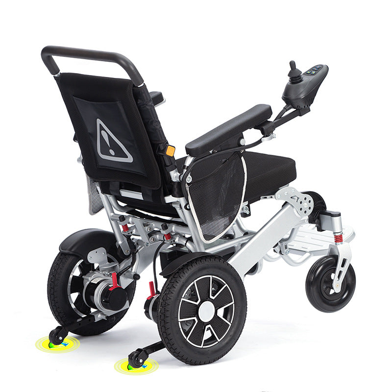 Aluminum Alloy Frame Front and Rear Foldable Electric Wheelchair